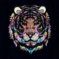 Felpa blu girocollo TIGRE