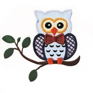 Maglietta Junior Gufo con papillon sul ramo